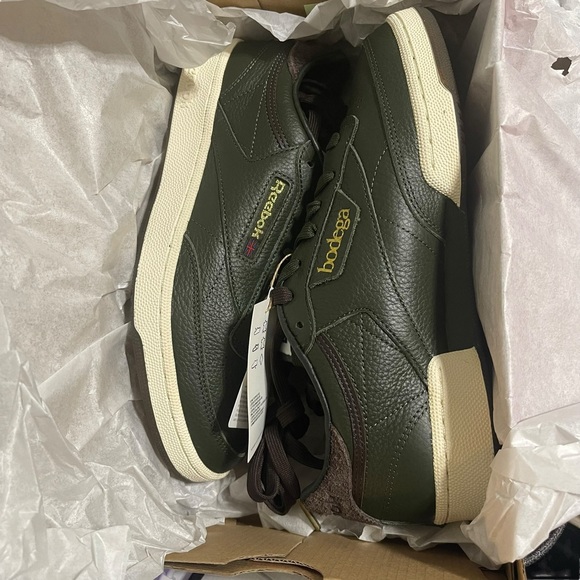 Reebok x Bodega Club C 85 forest leather sneaker  Size 8/8.5 - Picture 10 of 10